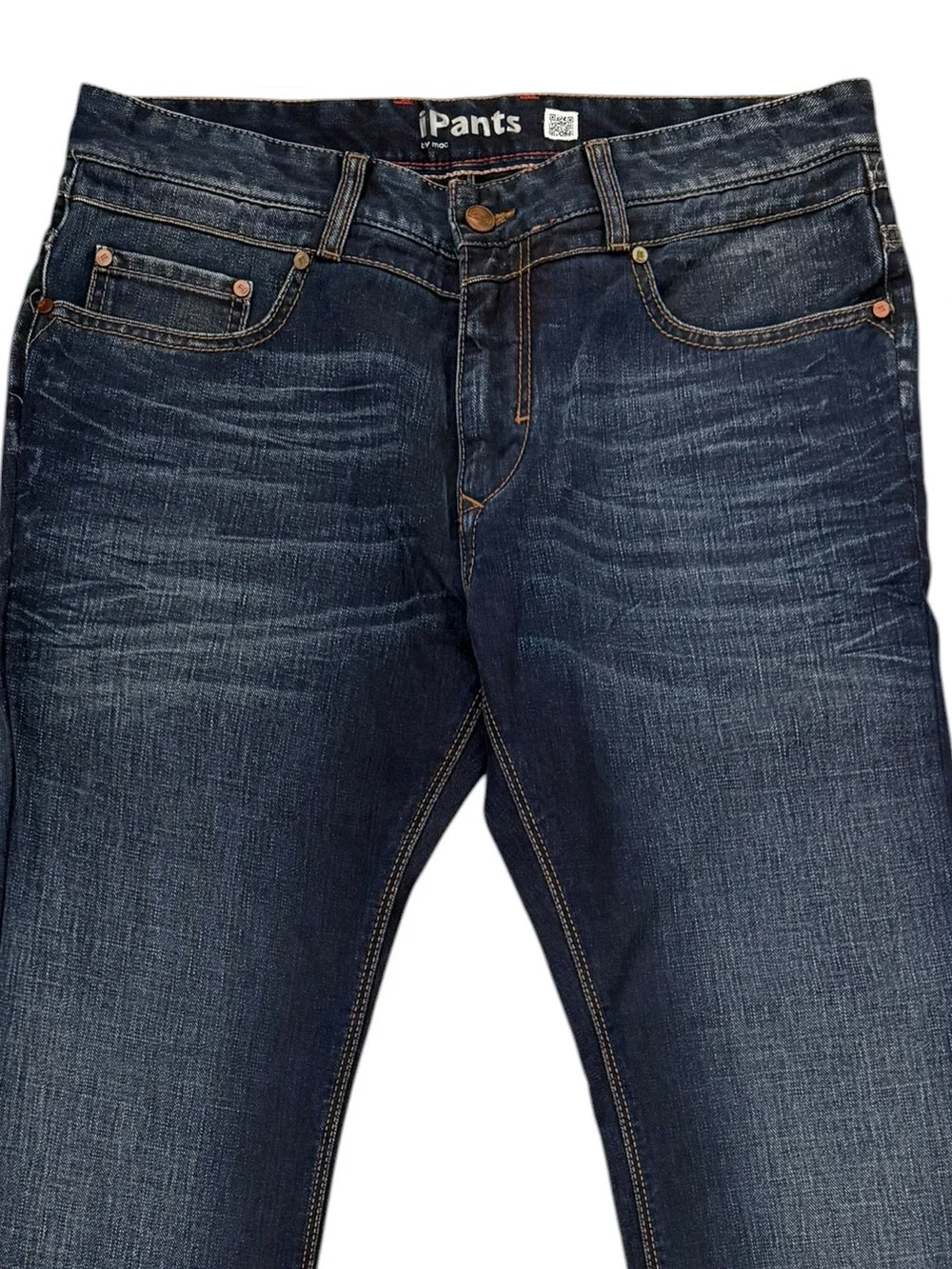 MAC iPants Modern Fit Jeans 33x34 Fit 33x31 Dark Wash Stretch Straight Leg Denim